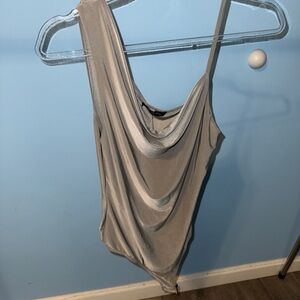 Marshalls Grey/Silver Draped Bodysuit
